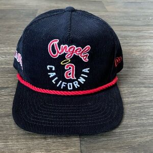 Black Corduroy Angels California Cap golfer